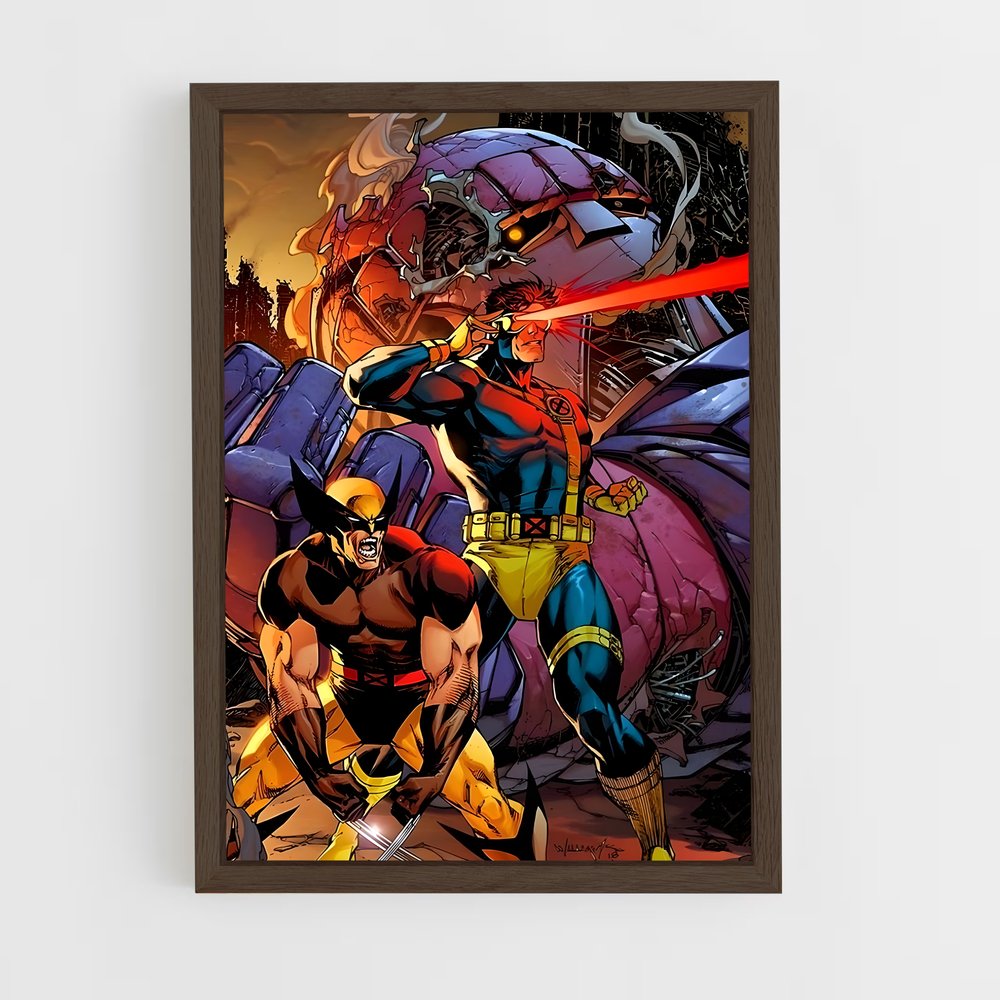 xmen-15 cadre Bois foncé