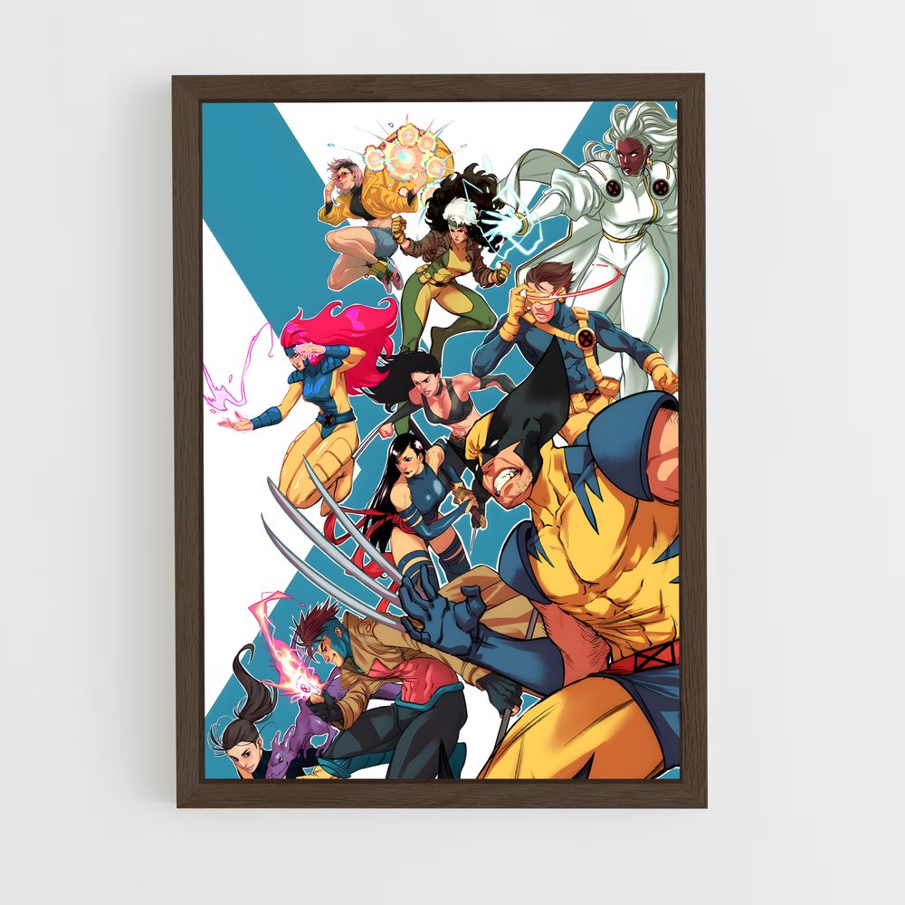 xmen-7 cadre Bois foncé