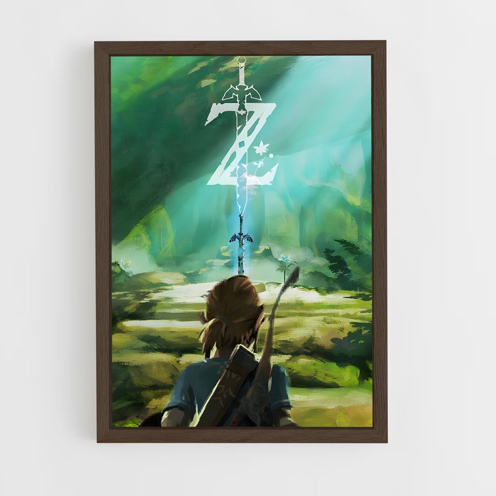 zelda-3 cadre Bois foncé