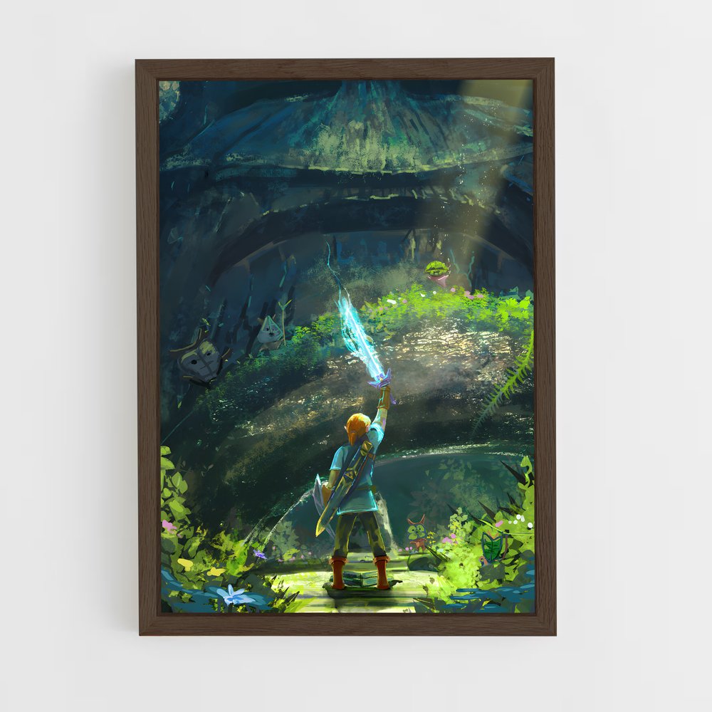 zelda-6 cadre Bois foncé
