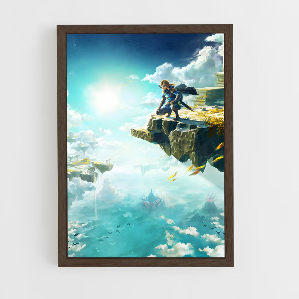 zelda-8 cadre Bois foncé