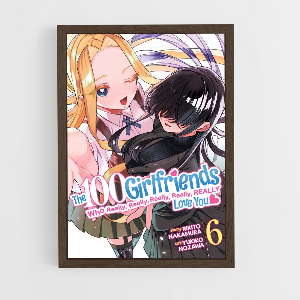 100-girlfriends-11 cadre Bois foncé