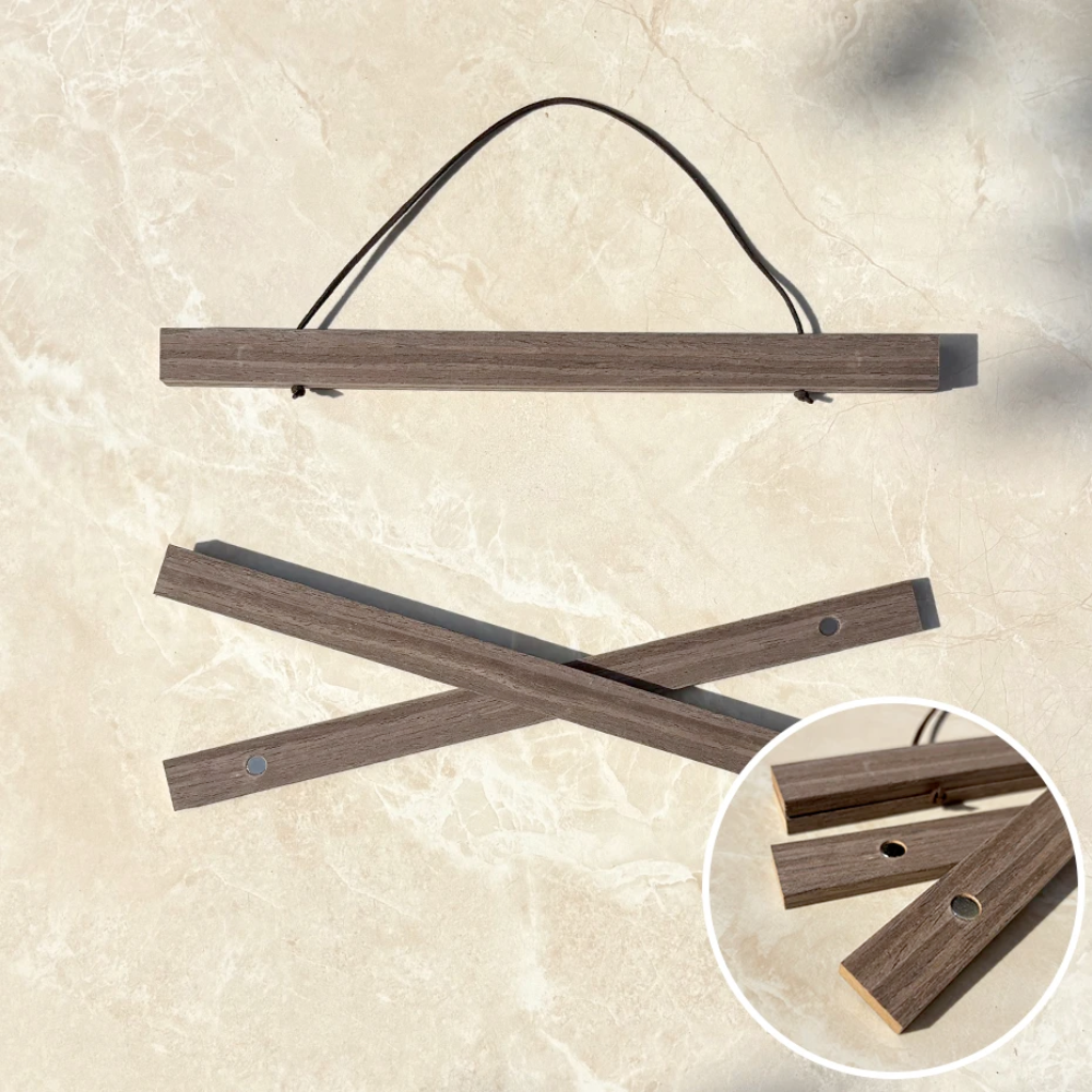 Wooden Magnetic Poster Holder