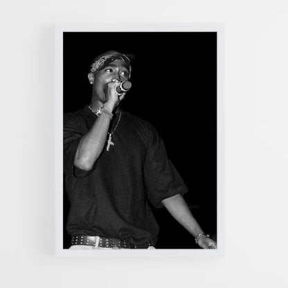 Tupac Black Poster