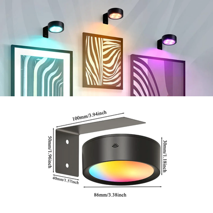 RGB wall lamp for poster