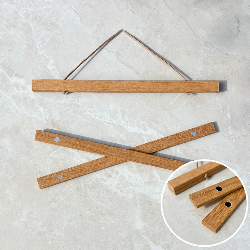 Wooden Magnetic Poster Holder