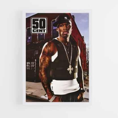 50cent-2 cadre Blanc
