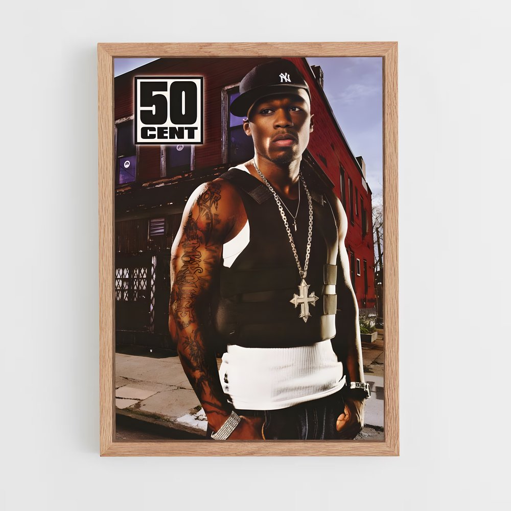 50cent-2 cadre Bois clair