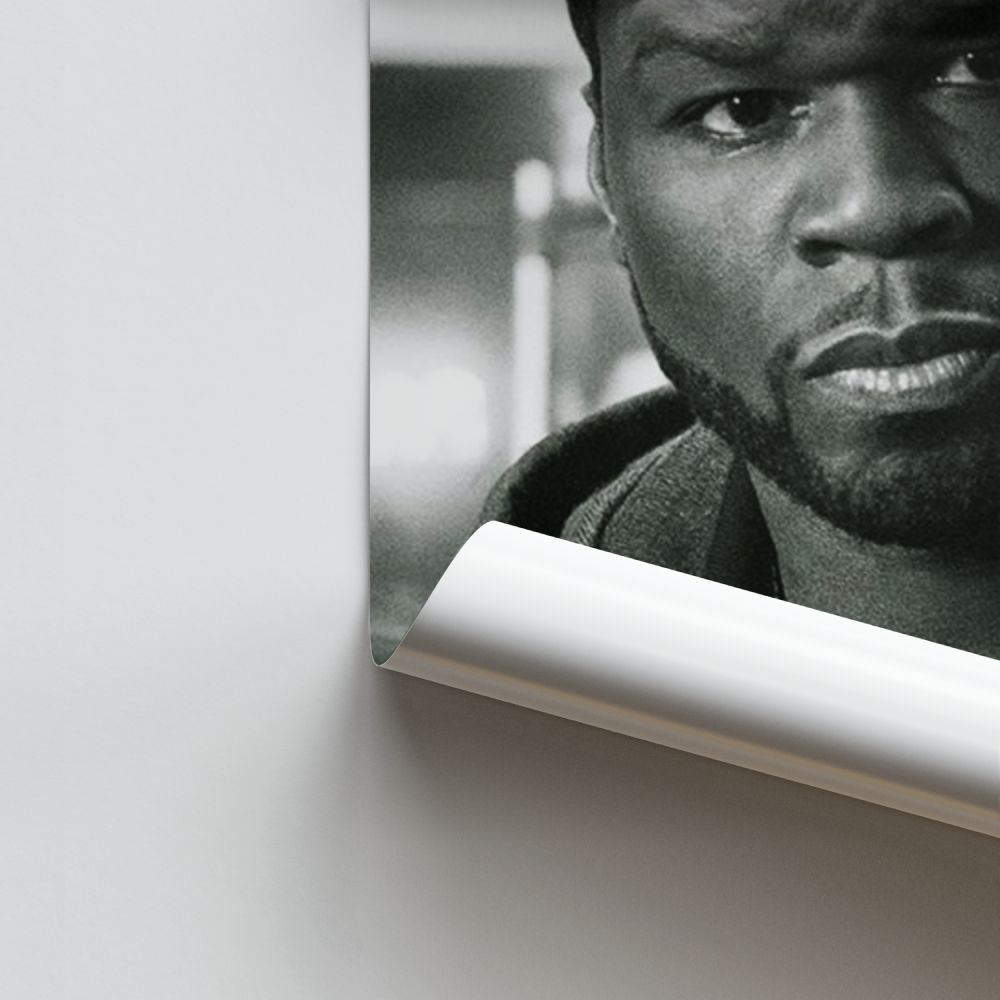 50cent Black and White Poster