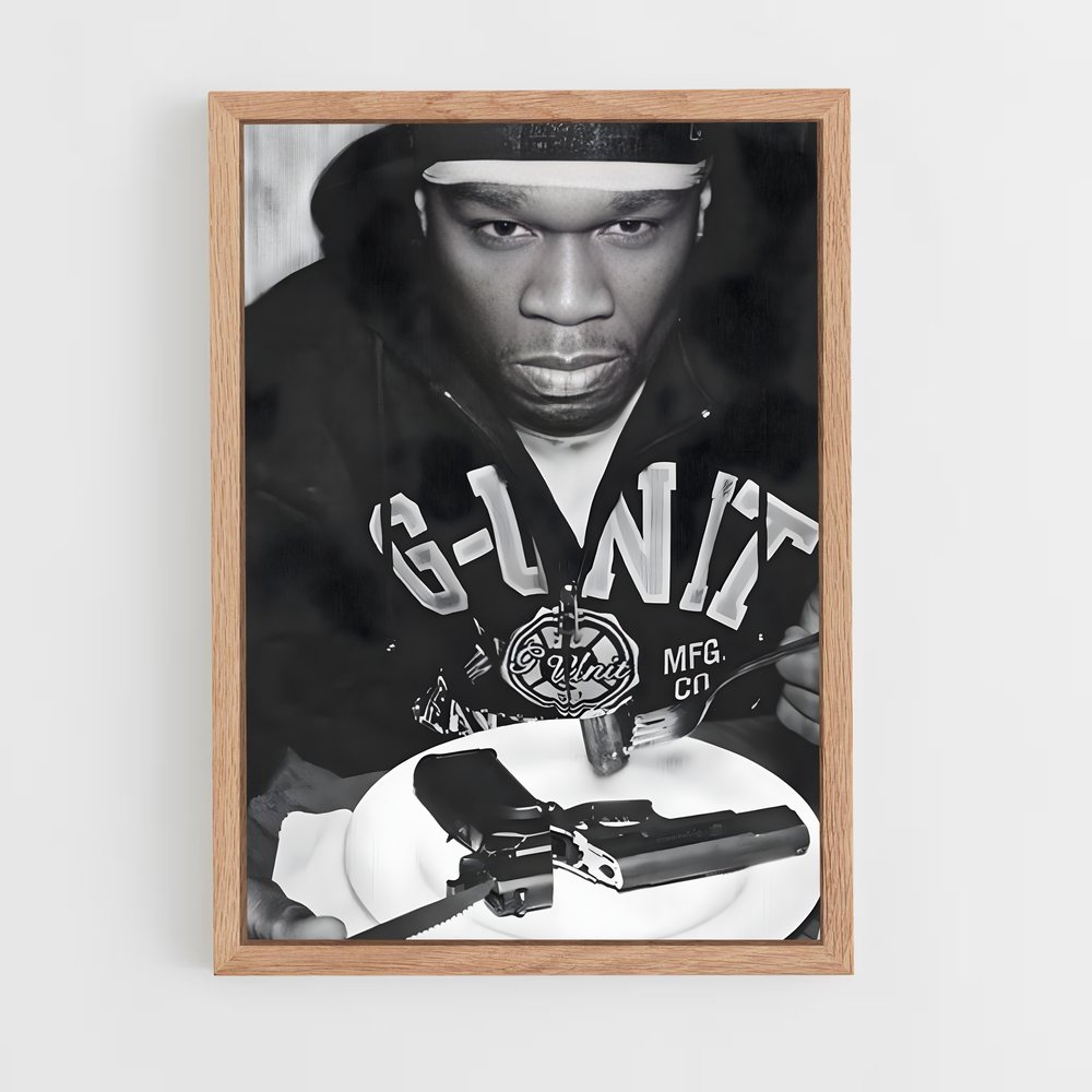 50cent-6 cadre Bois clair