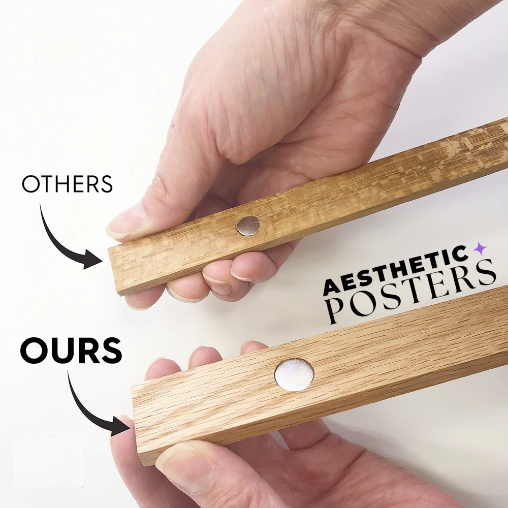 Wooden Magnetic Poster Holder