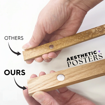 Wooden Magnetic Poster Holder