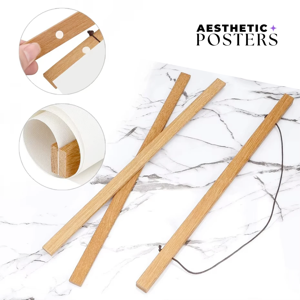 Wooden Magnetic Poster Holder