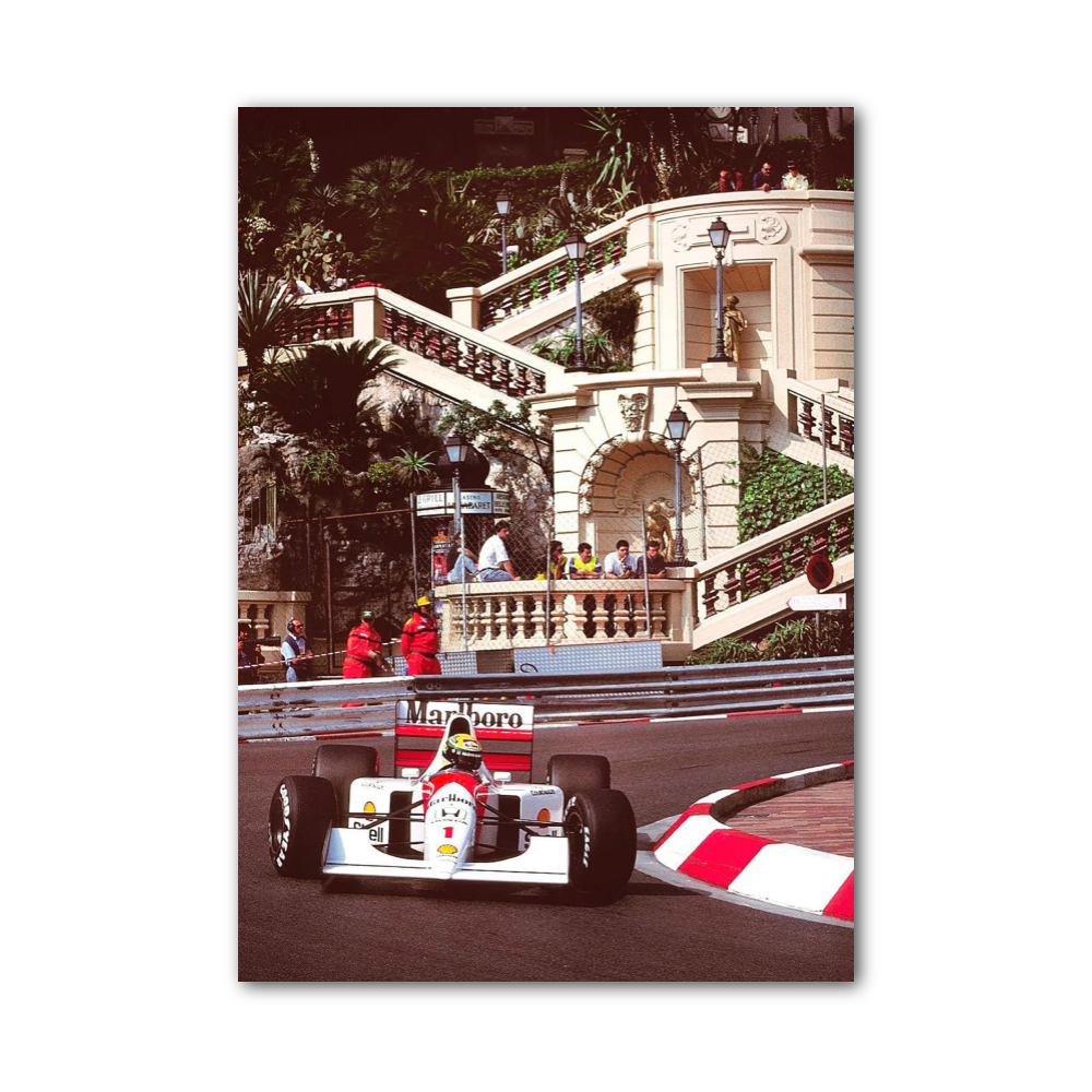 Poster Ayrton Senna Monaco