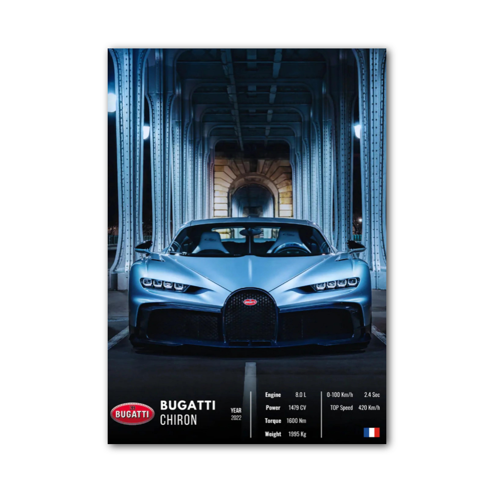 Affiche Bugatti Chiron