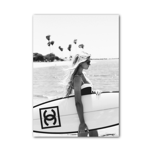 Poster Chanel Surf Blanc
