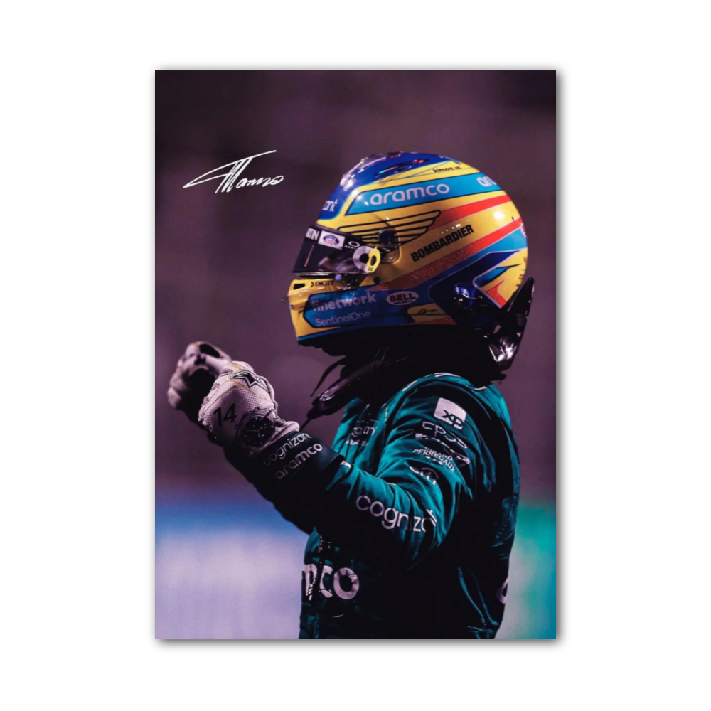 Poster Fernando Alonso Signature