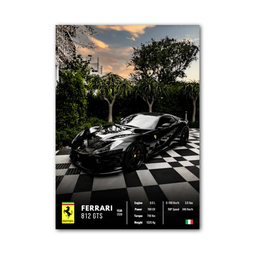 Affiche Ferrari 812 GTS