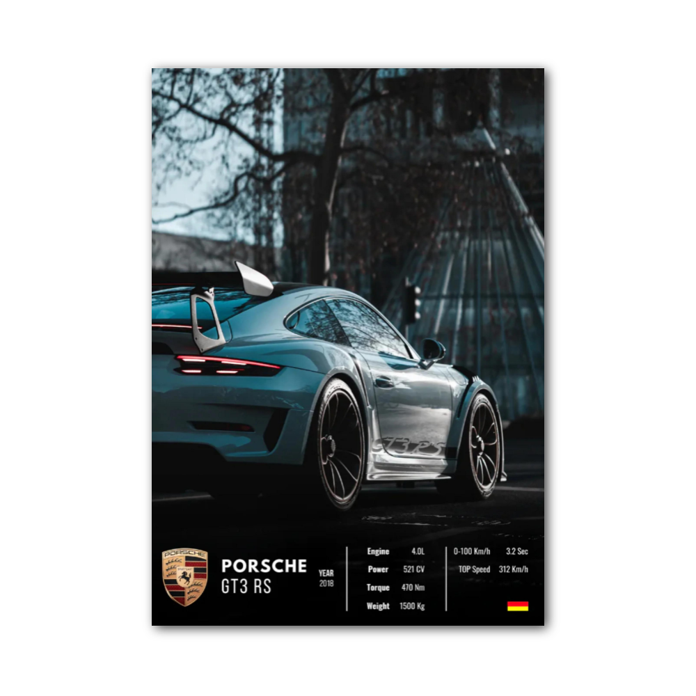 Affiche Porsche GT3 RS