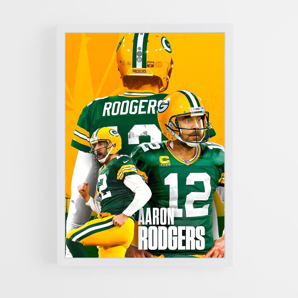 aaron-rodgers-1 cadre Blanc