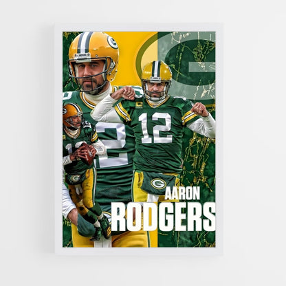 aaron-rodgers-10 cadre Blanc