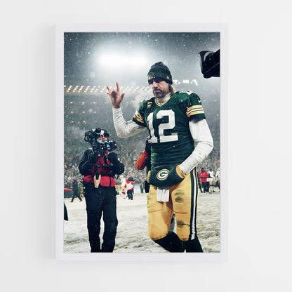 aaron-rodgers-12 cadre Blanc