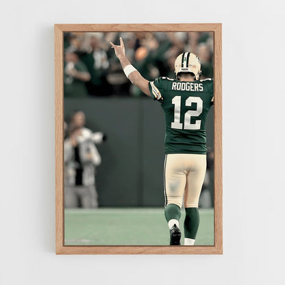 aaron-rodgers-2 cadre Bois clair