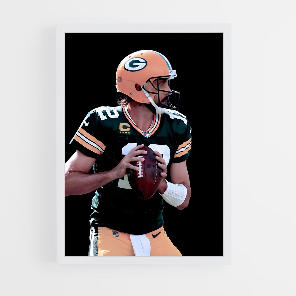 aaron-rodgers-6 cadre Blanc
