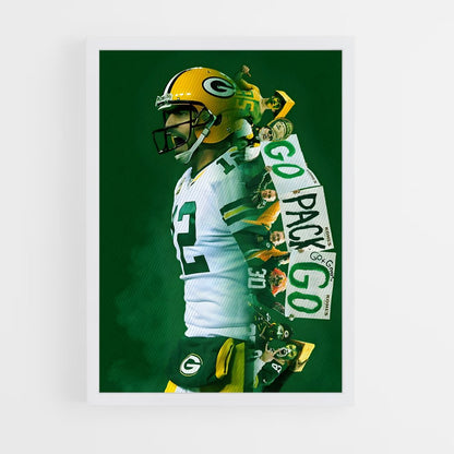 aaron-rodgers-7 cadre Blanc