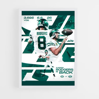 aaron-rodgers-8 cadre Blanc