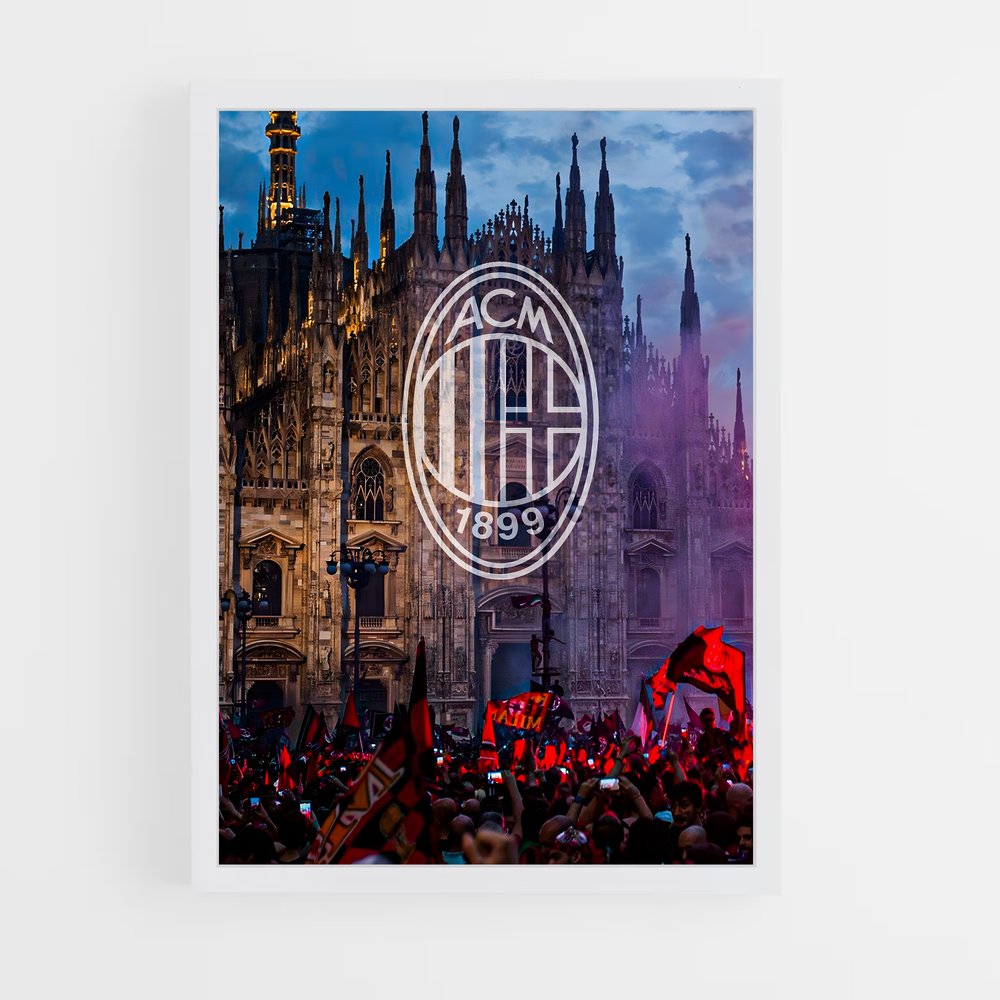 ac-milan-4 cadre Blanc