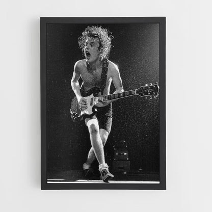 Poster ACDC black and white