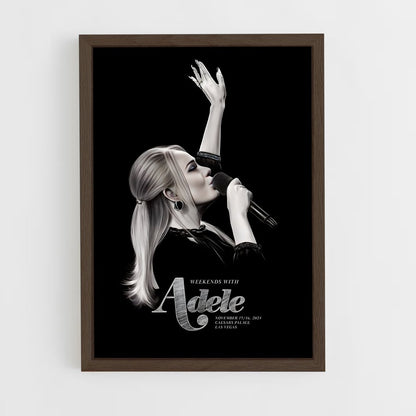 adele-2 cadre Bois foncé