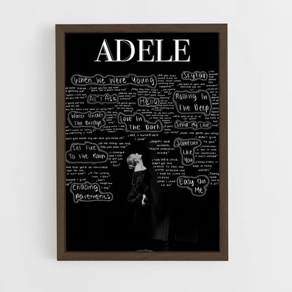adele-3 cadre Bois foncé