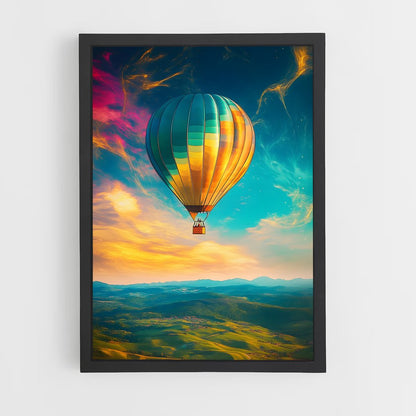 air-balloon-12 cadre Noir
