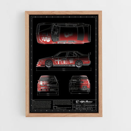 alfa-romeo-5 cadre Bois clair
