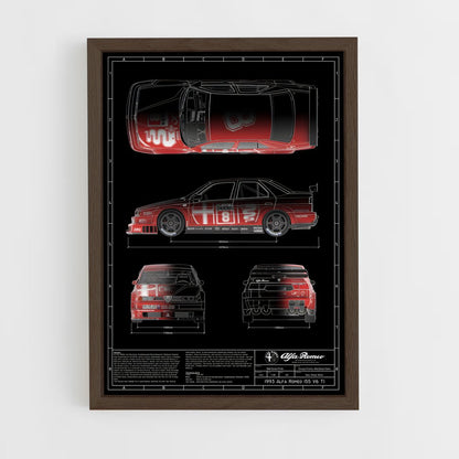 alfa-romeo-5 cadre Bois foncé