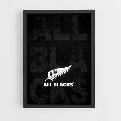 All Blacks Logo Poster