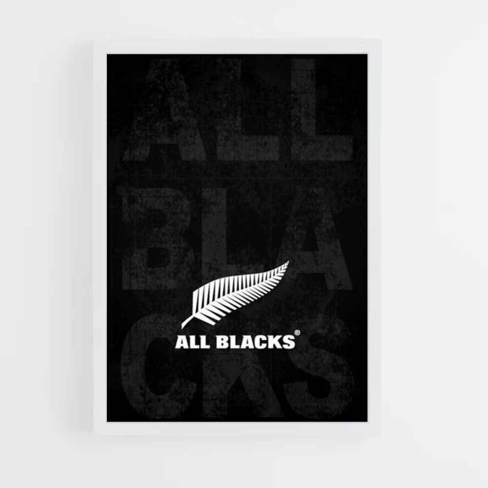 All Blacks Logo Poster