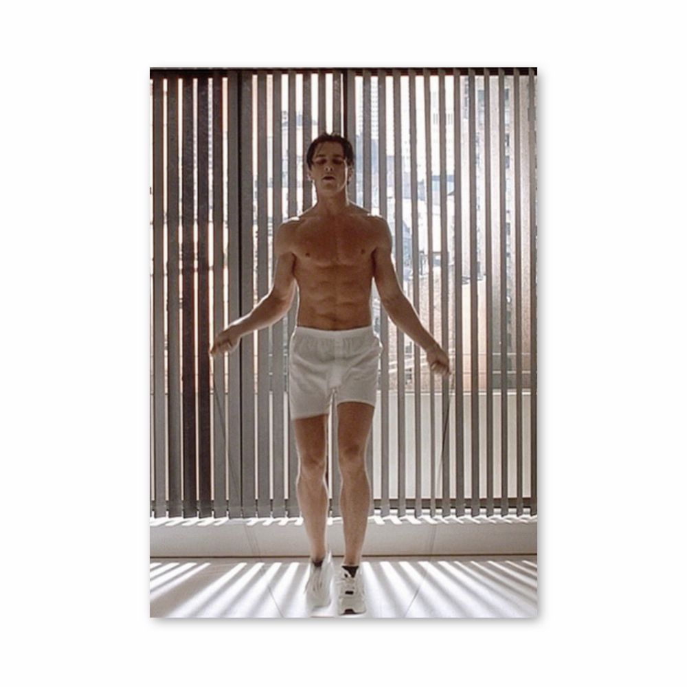 Poster Patrick Bateman skipping rope