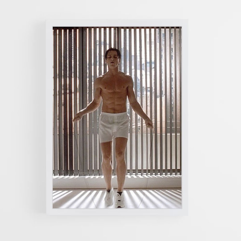 Poster Patrick Bateman skipping rope