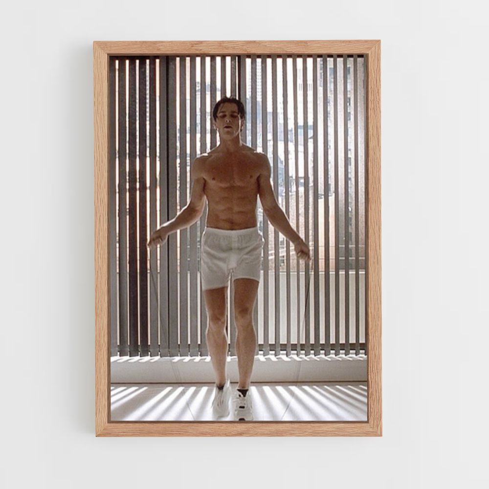 Poster Patrick Bateman skipping rope