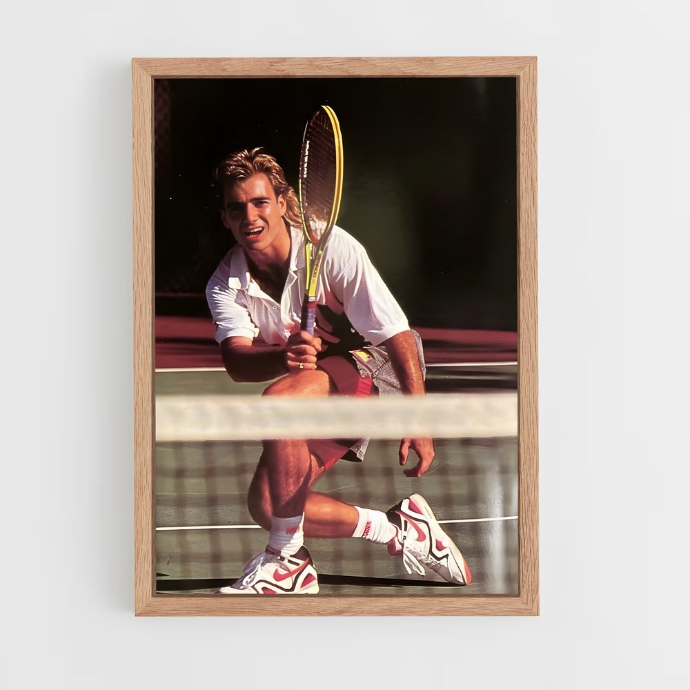 andre-agassi-3 cadre Bois clair