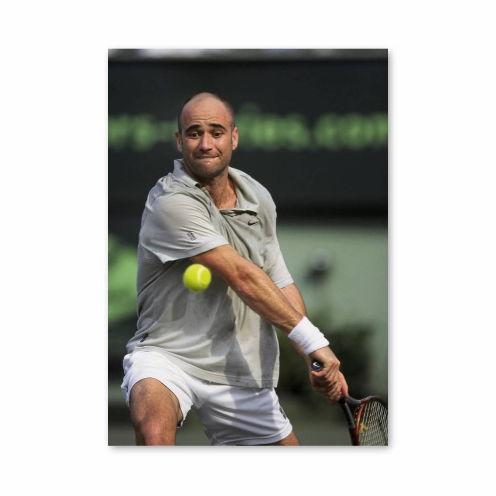 Poster Andre Agassi Shooting | Aesthetic Posters