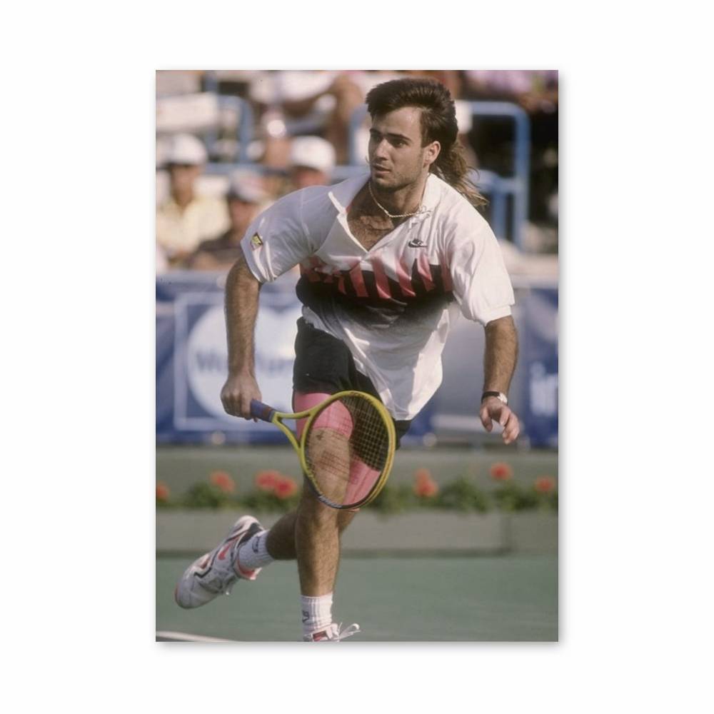 Poster Mullet Andre Agassi Aesthetic Posters