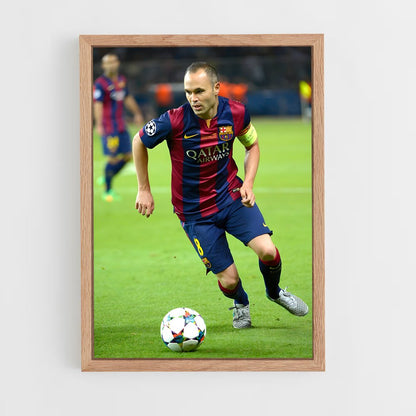 andres-iniesta-3 cadre Bois clair