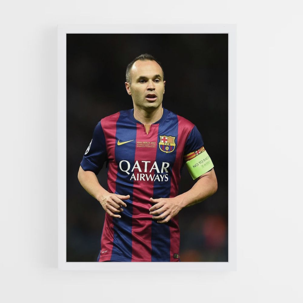 Poster Andrés Iniesta Barcelona