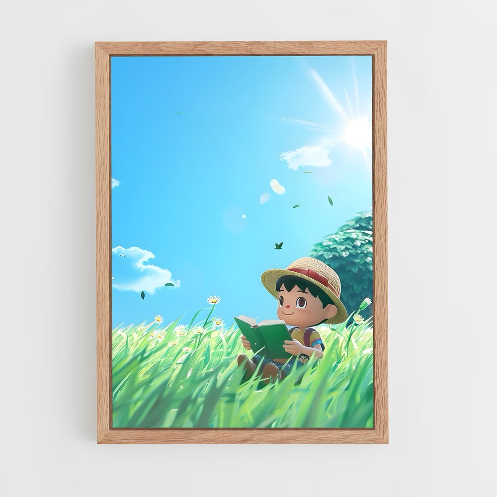 animal-crossing-11 cadre Bois clair