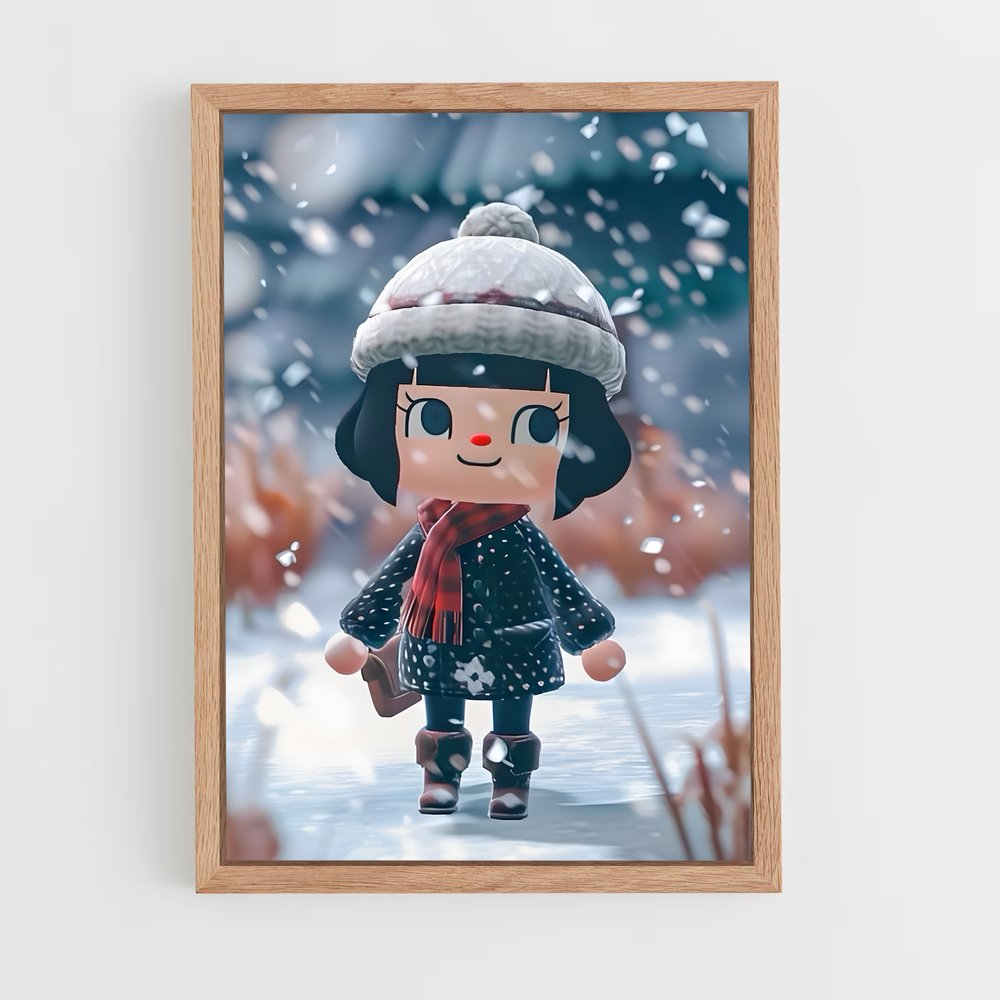 animal-crossing-9 cadre Bois clair