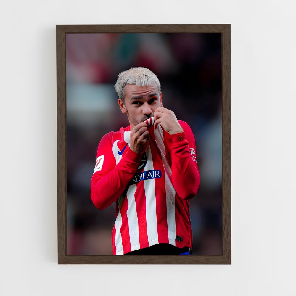 antoine-griezmann-5 cadre Bois foncé